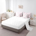 thumbnail image 5 of Manfei Pixel Geometric 7-Piece Twin Bedding Sets,Modern Abstract Geometric Bedding Comforter Set,Pink Gray White Sheet Sets For Girls,Breathable Home Decor Reversible, 5 of 8