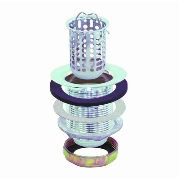 Sim Supply Sink Drain,2 7/8 in Dia,SS  30037