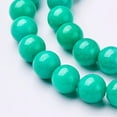 thumbnail image 2 of 1Strand Natural Mashan Jade Round Beads Strands Dyed Dark Turquoise 6mm Hole: 1mm 69pcs/strand 15.7 inch, 2 of 4