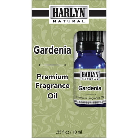 Best Gardenia Fragrance Oil 10 mL - Top Scented Perfume Oil - Premium Grade - by Harlyn - Includes FREE Cucumber Face & Body Nourishing (The Best Smelling Perfume)