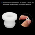 thumbnail image 4 of Uxcell 30Pcs Snap Rubber Grommet Plug Mount Dia 7.5mm ID 5mm Seal Anti-Scratch Electrical Box Cable Pipe White, 4 of 6