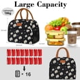 thumbnail image 2 of Bolsa Térmica Coobiiya Reutilizable para Almuerzo 10L Negro Margarita, 2 of 8