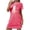 hgg025-Hot Pink, variant on Ounisa Women's Plus Size Halloween Graphic Short Sleeve Crew Neck Nightgown, Soft Cute Print Short Sleepshirt for Cozy Fall Nights