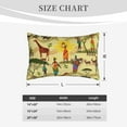 thumbnail image 6 of Balery Ethnic African Pillow Covers,Bed Pilowcases,Reversible Plush Throw Pillow Covers End Pillow Encasement,Pillow Case - 14"X20", 6 of 9