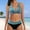 Black, variant on HUPOM Swimsuit Women Tummy Control Wire-Free Bikini Short Sleeve Retro A-line Racerback Black M