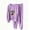 Purple, variant on Lounge Sets for Women Winter Warm Plush Pajama Set Cute Bear Print Long Sleeve Top and Cozy Pants Soft Comfortable Sleepwear White