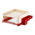 thumbnail image 3 of Miulika Desk File Holder File Paper Sorter Sturdy Multifunctional Stationery Storage with Drawer and Pen Holder for Commercial Office 2 Layers, 3 of 9