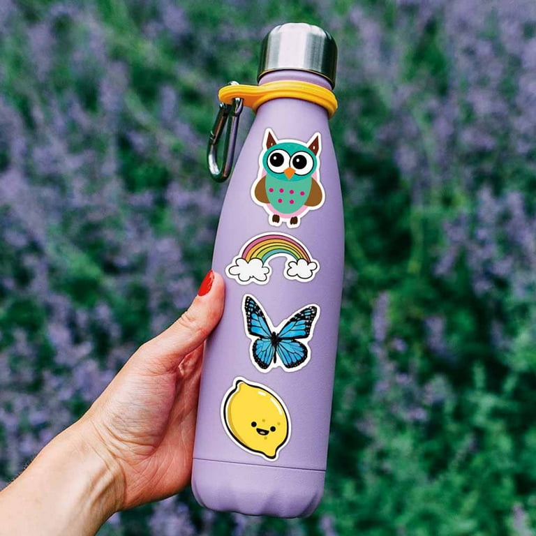 100pcs Cute Water Bottle Stickers for Adults Women Teens, Vinyl Waterproof  Laptop Sickers Pack Aesthetic, Vsco Stickers Decals for Hydroflask Computer