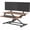 Vintage Brown/Black, variant on VIVO Black Height Adjustable 32" Standing Desk Monitor Riser, Sit Stand Tabletop
