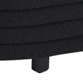 thumbnail image 5 of SAFAVIEH Couture Jaymie Solid Boucle Modern Bench with Storage, Black/Black, 5 of 6