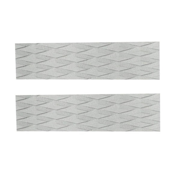 2 Pieces Adhesive Anti- EVA Surfboard Kiteboard Paddleboard Longboard Shortboard Surf Traction Pad Bar Deck Grips Tail Pads - Choice Grey