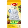 thumbnail image 1 of Bolsas de basura Glad ForceFlex Pine-Sol de 13 galones, paquete de 40, 1 of 9