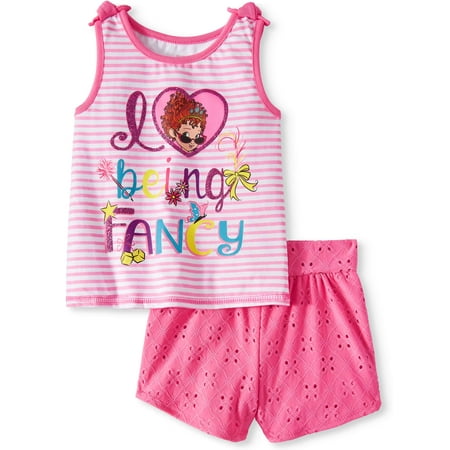 Fancy Nancy Tank Top and Shorts, 2pc Outfit Set (Toddler Girls)