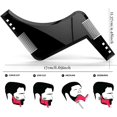 thumbnail image 2 of 2 paquetes de herramientas para dar forma a la barba para hombres con peines, líneas de vello facial perfectas y simétricas para hombres y cabello recortado con un cortapelos para barba Rojo Verde, 2 of 4