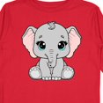 thumbnail image 4 of Inktastic Cute Gray Elephant Boys or Girls Long Sleeve Toddler T-Shirt, 4 of 5