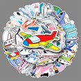 thumbnail image 2 of Paquete de 50 pegatinas de vinilo con diseño de grafiti para ordenador portátil, coche, monopatín, motocicleta, bicicleta, equipaje, parachoques, pegatina de bomba (50), 2 of 5