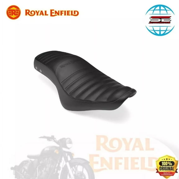 BLACK LOW RIDE DUAL SEAT FOR ROYYAL ENFIELD ALL NEW BULLET 350