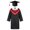 A Red, variant on YIZYIF Kids Boys Girls Graduation Gown and Cap Preschool Primary School Ceremony Uniform Robe with Tassel Hat Set Yellow 7-8