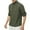 Olive Green, variant on WREESH Men's Summer Casual Solid Turndown Pullover Long Sleeve Button Down Shirts Black
