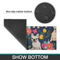 thumbnail image 6 of French Bulldog Dog and Pioneer Flower Kitchen Rugs Sets Of 2,Anti Fatigue Kitchen Mat Rugs Non Slip Washable,Decorative Kitchen Floor Mats for Kitchen,Sink,Laundry,17"x30"+17"x47", 6 of 7