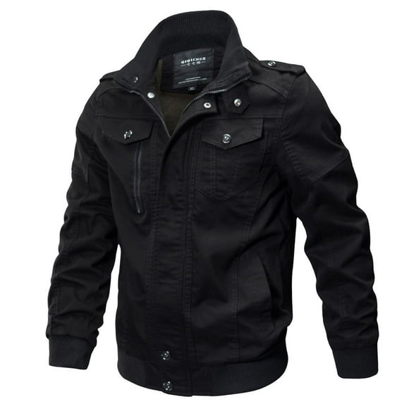 LSLJS Mens Lightweight Jacket Casual Long Sleeve Coat Military Clothing Zip-Front Outwear Breathable Coat, Men's Sports & Recreation Jackets