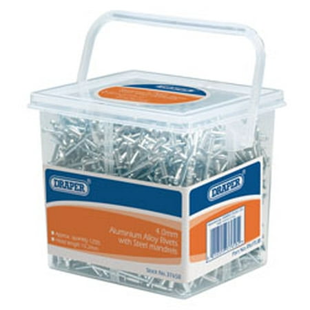 

Draper 37658 Tub Of 1200 (Approx) 4.0mm Diameter Blind Rivets