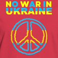 thumbnail image 3 of CafePress - No War In Ukraine Support American Ukraini T Shirt - Women's Traditional Fit Dark T-Shirt, 3 of 4