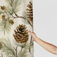 thumbnail image 3 of Fenyluxe Pine Cones Branches Pretty Shower Curtain 100% Polyester Fiber Bathroom Decor Washable with Hooks 69x72, 3 of 7