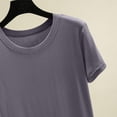 thumbnail image 5 of Bosfbaoi Pajama Tops For Women Modal Short Sleeve T-Shirt Classic Crew Neck Soft Breathable Basic Sleepwear Tee, 5 of 8