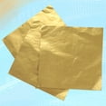 thumbnail image 4 of 200pcs Aluminium Foil Paper Golden Wrapping Paper Gift Packaging Paper for Chocolate Candy Bath Bombs (Golden), 4 of 6