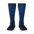 thumbnail image 2 of Lsque Sparkling Blue Glitter Printed Crew Socks Men's Women's LightWeight Thin Casual Calf Socks ,Knee High Socks,Cotton Socks, 2 of 9