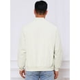 thumbnail image 3 of DARING DIVA Casual Stylish Lightweight Full Zip Up Bomber Jacket M Beige, 3 of 7