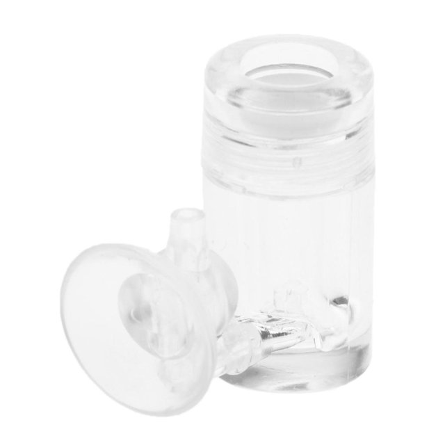 Regulador de de acuario de alta eficiencia con ventosa transparente S Yuyangstore Difusor simple del atomizador del CO2