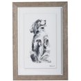 thumbnail image 1 of Impression Encadrée - Œuvre d'Art Chien Heureux, 1 of 1