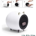 thumbnail image 4 of Electric Fan Heater, USB Mini Fan Heater, Portable Space Heater Personal Ceramic Electric Heater Fan for Home Study Office(Pink), 4 of 5