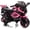 Pink, variant on 6V Battery Powered Kids Ride-On Motorcycle Toy, 3-Wheel Stable Design, Training Wheels, Headlight, Horn & Music, Realistic Motorbike for Boys & Girls Ages 3-6