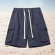 thumbnail image 2 of Pantalones cortos de trabajo holgados de secado rápido para hombre: 4 bolsillos de nailon, informales/para la playa, nailon/spandex, elásticos y ligeros, XS-XXXXL, cadera 105-140 cm, 2 of 4
