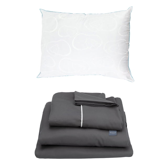 Sábanas Individual Royal Gris + Almohada Osos