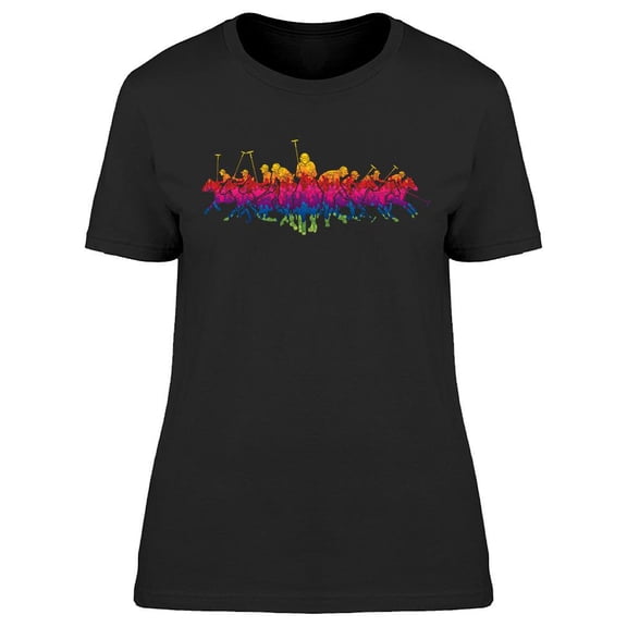 Colored Polo Crowd T-Shirt Women -Image by Shutterstock, Female XX-Large