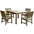 thumbnail image 1 of Teak Windsor Rialto Armchair 5-Pieces Dining Set, 1 of 3