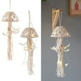 thumbnail image 2 of Jellyfish-Shape Wall Hanging Tapestry Hand Woven Boho-Style Long Tassels Crafts, 2 of 14