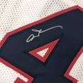 thumbnail image 2 of Framed Autographed/Signed Allen Iverson 35x39 United States USA White Olympics Basketball Jersey JSA COA, 2 of 2
