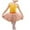 Orange, variant on Cathalem Girls Skirts Girl Sparkly Metallic Mini Skirt Princess Teen Disco Dance Pleated Skirts (Orange,5-8 Years)
