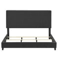 thumbnail image 6 of CoSoTower King Size Charcoal Grey Upholstered Platform Bed, 6 of 9