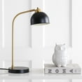 thumbnail image 1 of Safavieh Lighting Collection Bilston Black/Gold Bedroom Living Room Home Office Desk Nightstand Table Lamp (LED Bulb Included), 1 of 1
