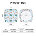 thumbnail image 5 of Gukieu Turtles And Goldfish Print Square Cushion Cover, Elastic Strap Chair Protector, Suitable for Family Restaurant, Hotel Banquet Decorations-Two Pieces, 5 of 7