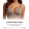 thumbnail image 5 of Venzia Balconette Bra for Women, Push Up Padded Underwire Low Cut T-Shirt Bra | Shape Curve, Push up, Seamless T-Shirt Cups, Side Support, Natural Lift, Back Smoothing, Soft Stretch, 5 of 6