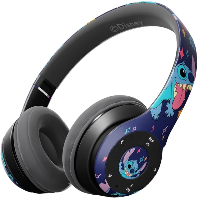 Disney Lilo & Stitch Lick Auriculares Bluetooth sobre la oreja, auriculares inalámbricos plegables con micrófono incorporado - Diseño Lilo & Stitch Lick, para adultos y niños, cómodos auriculares : El