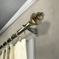 thumbnail image 2 of 13/16" Dia Adjustable 66-120 inch Curtain Rod with Giulia Finials - Antique Brass,(4804-664), 2 of 3