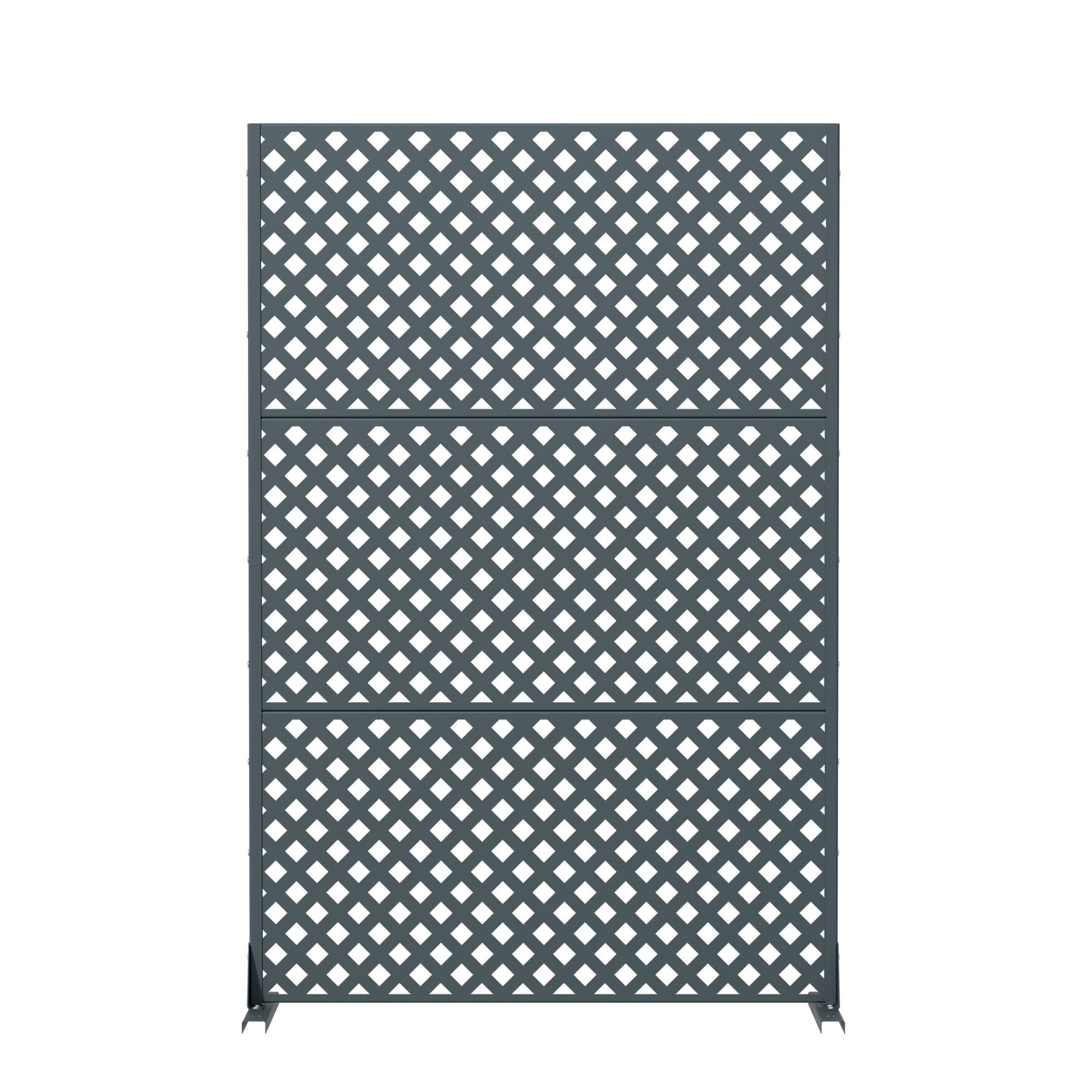 MAYEERTY 72*47in Outdoor Privacy Screen, Durable Metal Privacy Fence, Deck Privacy Panel for Patio, Balcony, Garden